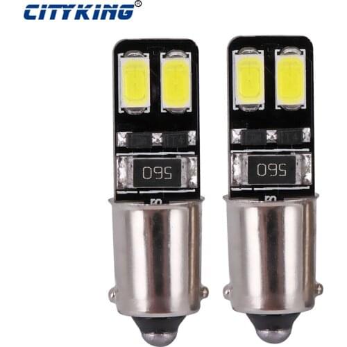 Free shipping 100pcs BAX9S BA9S led CANBUS 4SMD 5630 5730 LED car Interior t4w led ba9s Bulbs Wedge Lamp Car Indicators Light