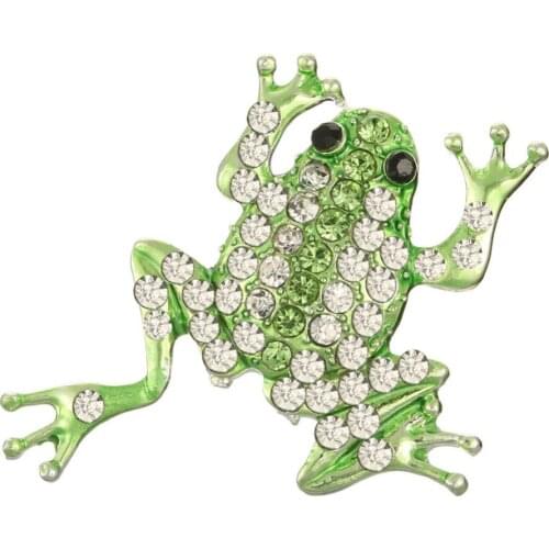 Free shipping 25mm frog rhinestone button for DIY 50PCS/LOT(BTN-5570)