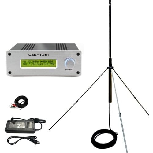 Free Shipping 25w Mono/Stereo PLL Broadcast Station FM Transmitter with full sets