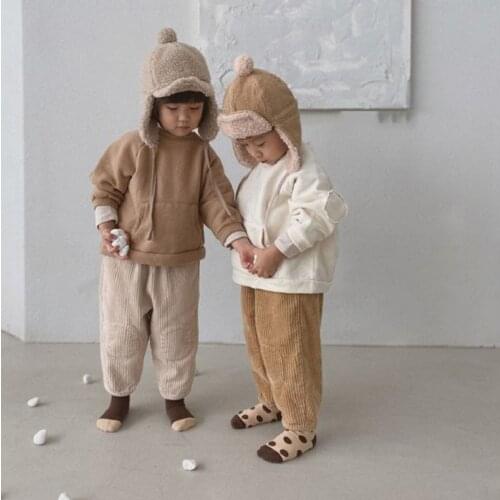 New Autumn Winter Casual Pants Baby Girl Corduroy Loose Children Pants For Baby Boys Pants Trousers Harem Pants For Kids Child