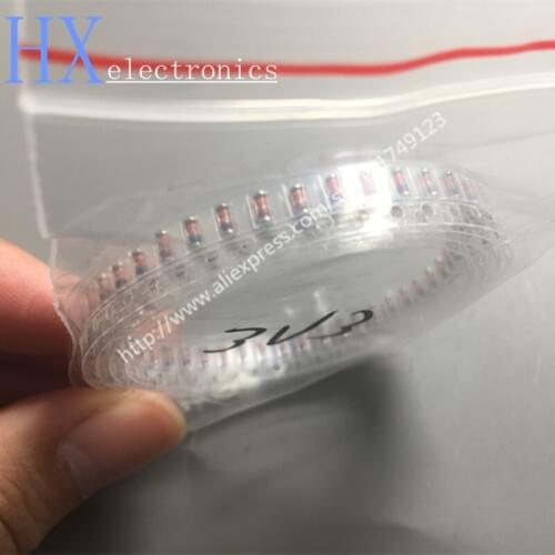 Free shipping 200PCS Sale New ZMM3V3 LL34 0.5W 3.3V 1/2W 3V3 Zener diode