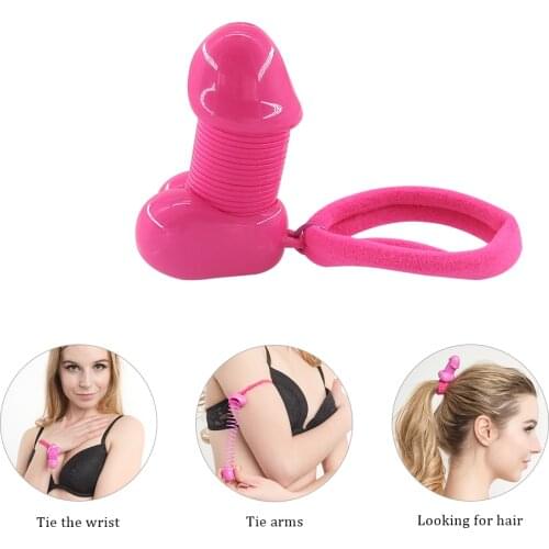 EXVOID Elastic Braid Tools Sex Toys for Couples Flirting Penis Dreadlock Bead Clip Hoop Circle Sex Products Dildo Hair Ring