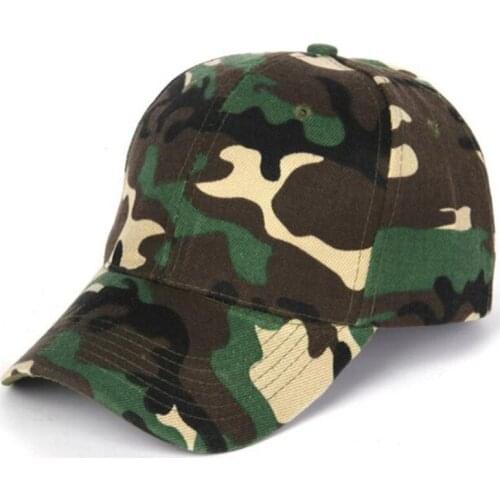 Seioum Camouflage Hats For Men Women Cotton Camo Baseball Cap Outdoor Climbing Hunting Camo Hats Army Camo Snapback Dad Cap