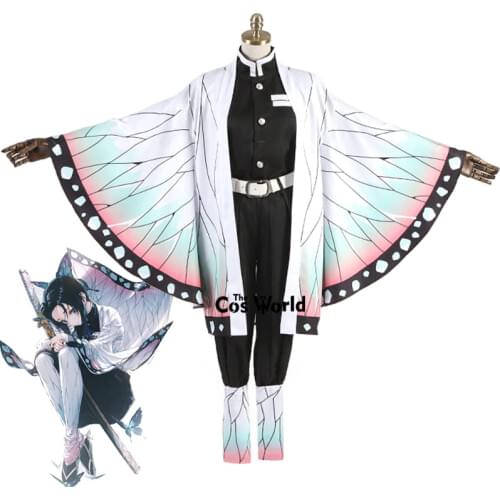 Demon Slayer: Kimetsu no Yaiba Kochou Shinobu Kochou Kanae Kimono Yukata Uniform Outfit Anime Cosplay Costumes