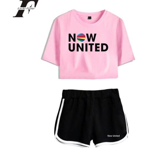 Set Shorts + Beautiful T-shirt Tracksuit Harajuku Streetwear Girl Sets Print Above Knee, Mini Casual Now United Two Piece Set