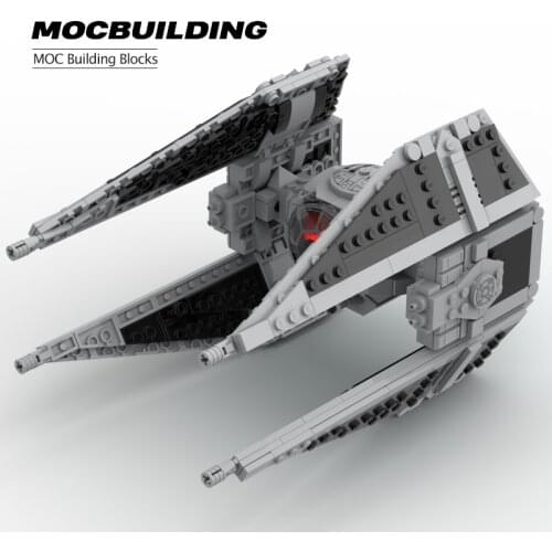 Building Bricks Star Series Space Wars Modified Imperial MOC Building Blocks Small Particle TIE Interceptor Children Toy Gift