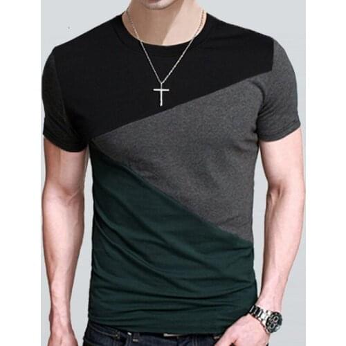 2021 New T-shirt Mens Cotton Short-sleeved T-shirts Summer O-Neck T-shirt Tops Men Clothing Large Size