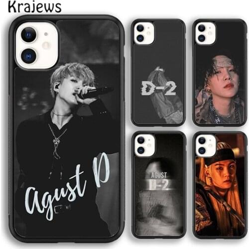 Krajews Agust D Suga King soft Phone Case Cover For iPhone 5s SE 2020 6s 7 8 plus X XS XR 11 12 mini pro max coque Shell