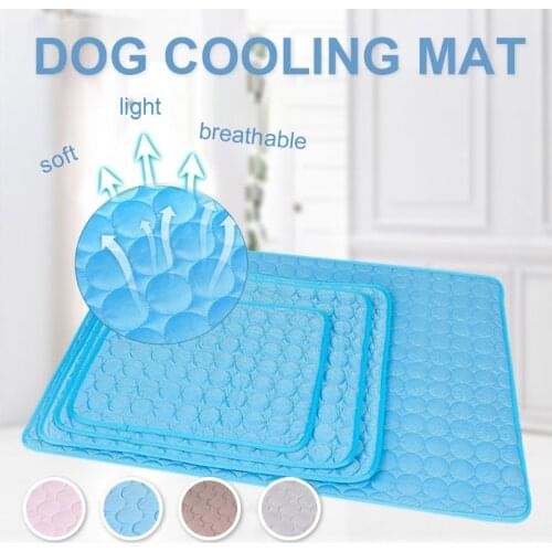 Dog Cooling Mat Summer Pad Mat For Dogs Cat Breathable Blanket Cat Ice Pads Durable Non Sticking Cushion Pet Products