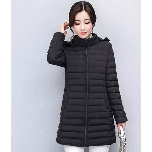 Casual Nice Winter Jacket Women Hooded Cotton Padded Autumn Female Coat Outwear Slim Ladies Parka Abrigos Mujer Invierno