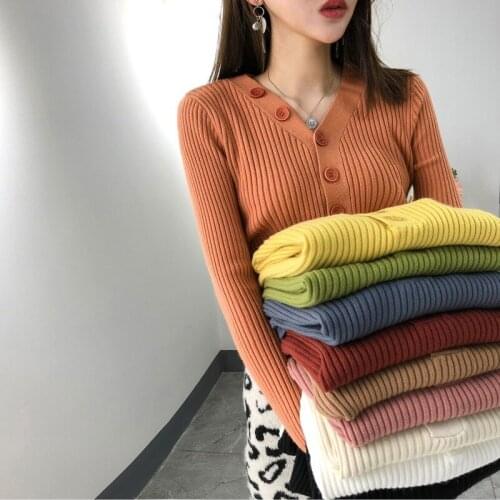 2019 Autumn Winter Womens Sweaters Loose Casual Fashionable Women Pullover Minimalist Tops Korean Style Knitting Ladies ZMZ014
