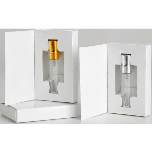 Hot sale 1000 pcs 5ML Empty Glass Perfume Bottle With Atomizer And Customizable Paper Boxes LX8603