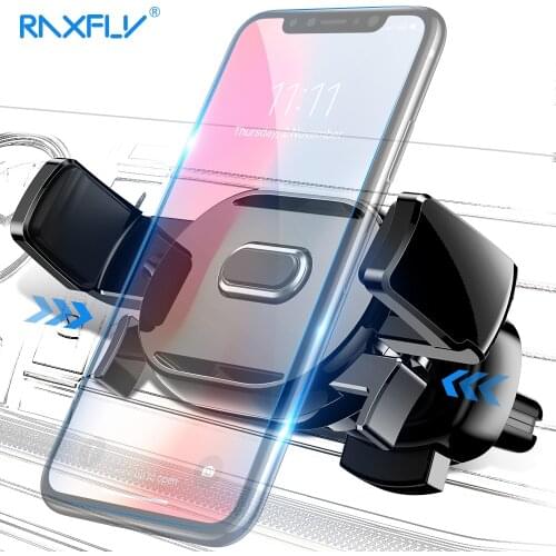 RAXFLY Air Vent Car Holder For Phone in Car Phone Holder For iPhone X Nokia 7 8 Plus 360 Rotation Stand Support For Oneplus 6 5T
