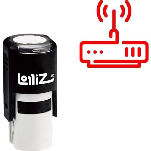 LolliZ Router Self-Inking Rubber Stamp - Modern Symbol Series