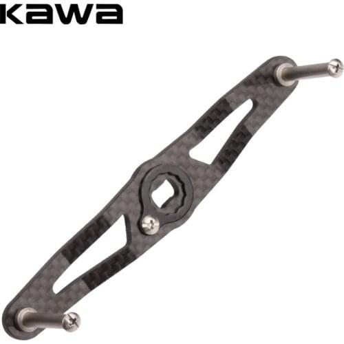 KAWA Fishing Reel Handle Carbon Fiber Handle For Abu Daiwa Shimano Reel Accessory Hole Size 8x5/7x4mm Length 115mm