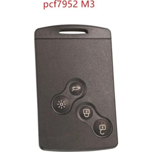Smart Keyless 4 Button remote Car Key 434mhz pcf7952 Chip for Renault Megane 3 laguna 3 HandsFree System