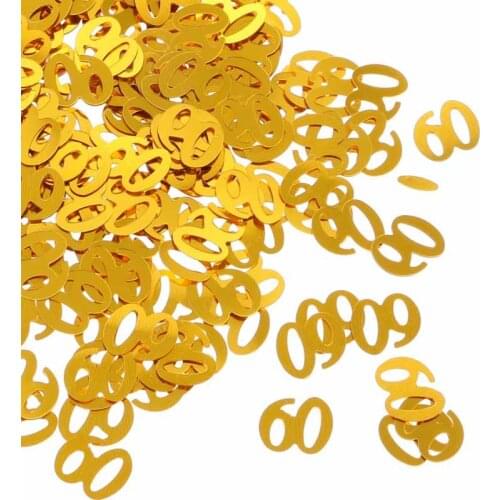 Sparkling Happy Birthday Anniversary Confetti number 30 40 50 60 years Adult Birthday Party Tabletop Table Scatters Decoration