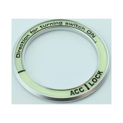 Luminous Car Engine Start Stop Ignition button cover Key Ring For F/ord f/iesta