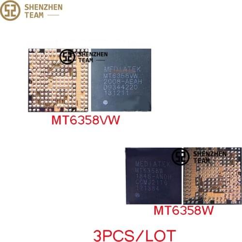 SZteam 3PCS PMIC MT6358W MT6358VW MT6358 6358W Power IC For OPPO A9 F7 PRO F11PRO REALME 3 U1 MEIZU PRO7 Integrated Circuits