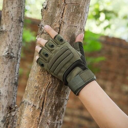 Outdoor Tactical Half Finger Glove Hunting Airsoft Sport Gloves Camping Hiking Military Army Airsoft Shooting Hunting Gloves
