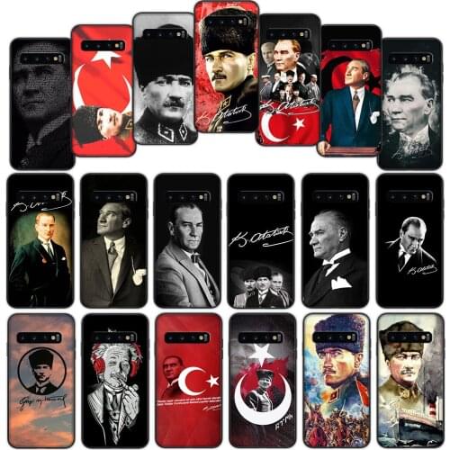 Turkey Mustafa Kemal Ataturk Soft Cover Case for Samsung Galaxy Note 10 20 Ultra S10 Plus S10e Lite