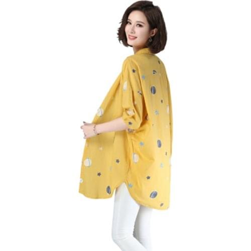 Wangxiangqian Women's Shirts With Embroidery