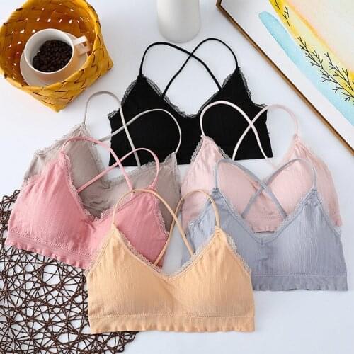 Super Push Up Bra Women Sexy Lingerie 3/4 Cup Brassiere Lace Wireless Underwear Bras For Small Breast Bralette Top Pink Black