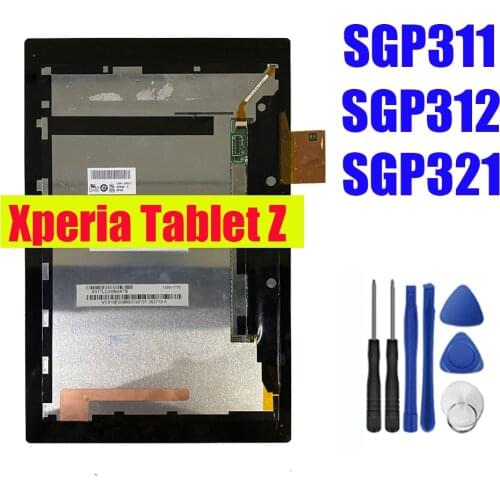 For 10.1" Tablet Z SGP311 SGP312 SGP321 LCD Display Digitizer Screen Touch Panel Sensor Assembly +free tools