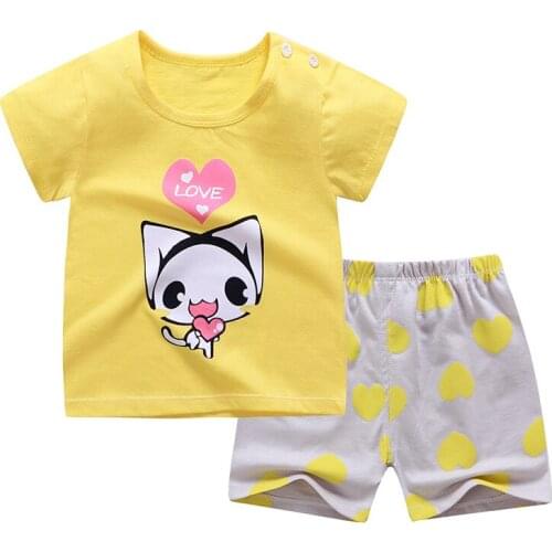 ZWF1106 Summer new children go out clothes baby boy cartoon T-shirt shorts 2 piece set baby clothes kids fashion toddler