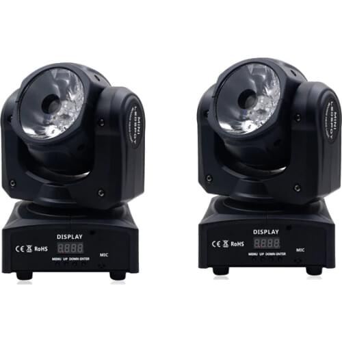 2pcs/lot Fast shipping High Brightness 60W RGBW 4 in 1 DMX512 Beam Moving Head party Club Dj Lights