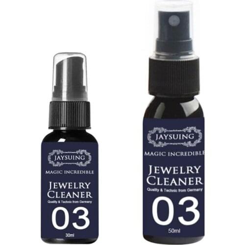 30ml 50ml Concentrate Jewelry Cleaner Anti-Tarnish Quick Jewellery Cleaning Spray for Watch Diamond Silver Gold Jewelry