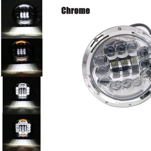 7Inch Led Headlight 90W Turn Signal Light Angel Eyes DRL Led HeadLamp For Lada Jeep Suzuki Samurai Niva 4X4