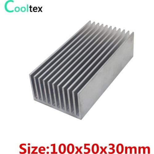 100% new 100x50x30mm Aluminum HeatSink Heat Sink radiator for DIY electronic Computer Chip RAM LED COOLER cooling