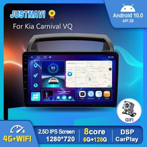 EKIY Wireless Carplay Android 10.0 Navigation For Kia Carnival VQ 2006-2014 Car Radio Multimedia Video Player GPS 4G WIFI DSP 9"