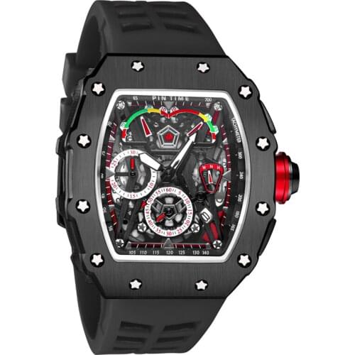 PINTIMESport Watch Men Chronograph Hip Hop Men Watches Top Brand Luxury Gold Waterproof Military Male Clock Reloj Hombre Relogio