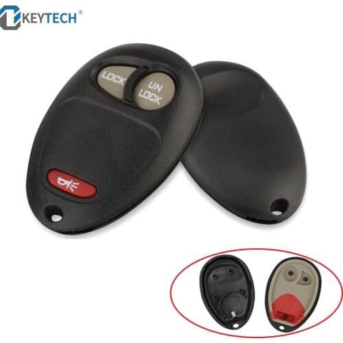 OkeyTech 3 Buttons Remote Car Key Shell For Buick Hummer H3 GMC M Chevy Pontiac For Chevrolet Colorado Isuzu No Chip Blank case