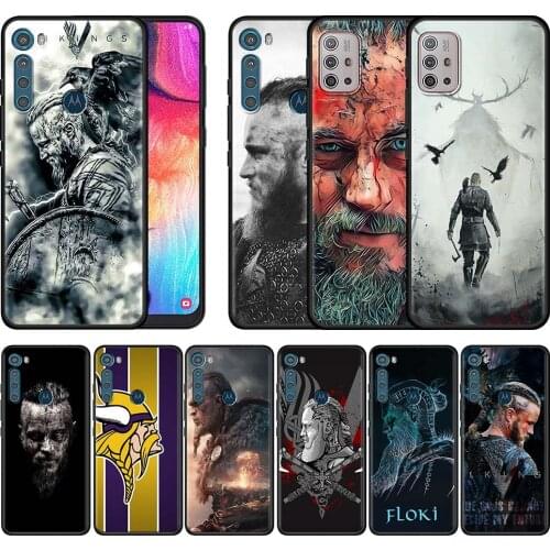 Vikings Tv Shows Case for Motorola Moto G9 Play G8 Power Lite One Fusion Plus G Stylus Black Phone Shell Cover G30 Edge Sac
