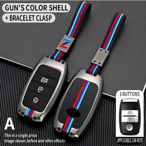 For Kia Ceed Rio Rio5 Sportage R K3 KX3 K4 Ceed Sorento Cerato Optima Zinc Alloy Car Remote Key Case Full Cover Fob Holder Shell