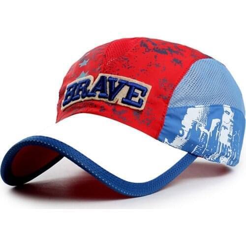 Childrens brave quick-drying cap summer outdoor sun hat quick-drying children baseball cap childrens golf cap