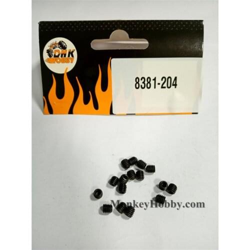 DHK RC CAR PARTS 8381-204 M4x4mm Set Screws (16pcs)