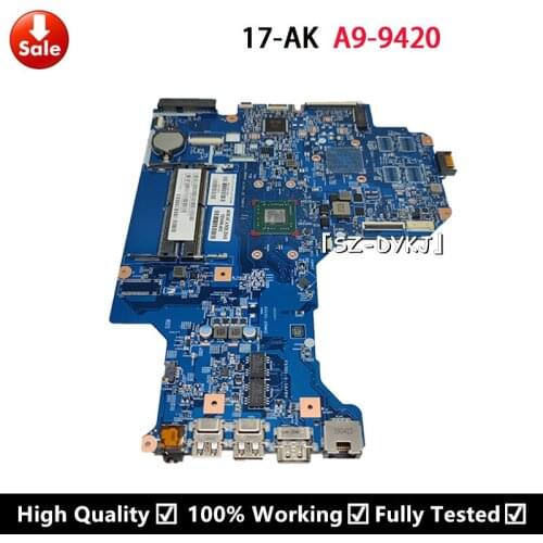 For HP 17-AK 17Z-AK000 Mainboard notebook pc 929490-601 926190-601 926190-001 16892-2 448.0CB02.0021 A9-9420 Laptop Motherboard