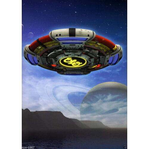 Jeff Lynne ELO Spaceship large promo 2016 tour Silk Cloth Poster Art Bedroom Decoration