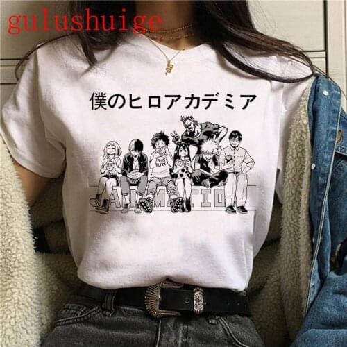 My Hero Academia Anime T Shirt Women Summer Top Tshirt Boku No Hero Academia Kawaii Himiko Toga Graphic Tees Plus Size Female