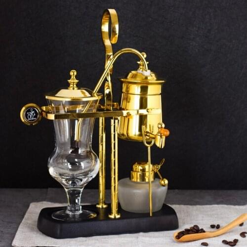 Royal Belgium Coffee Machine Siphonic Distillation Coffee Pot Make Coffee Suit Drip Type Manual Coffee Machine Ciphon 4-6 Cups