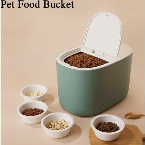 Pet Dog And Cat Food Storage Container Moisture-Proof Sealed Fresh-Keeping Box Large-Capacity Household Pet Supplies