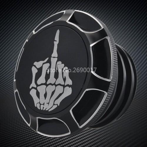 Motorcycle Oil Gas Tank Cap Fuel Gas Cover Decorative Oil Cap For Harley Dyna Street Bob Sportster XL 883 1200 Softail Touring