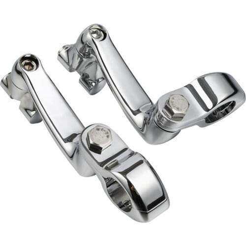 Motorcycle 32mm 1 1/4" Engine Guard Foot Peg Mount Kit For Harley Honda Kawasaki