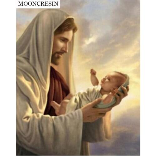 New Arrival 5D Diamond Painting Full Square Crysta Diy Diamond Embroidery Cross Stitch Home Decor Mosaic Religious Gift For Mom