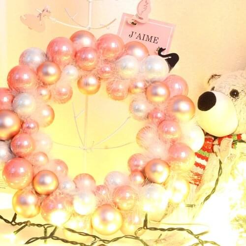 New Year 2022 Christmas Wreath Feather Christmas Balls Christmas Decorations Festive Events Home Decorations Garland Curtain