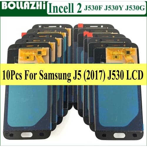 Wholesale 10Pcs Incell 2 For Samsung Galaxy J5 2017 J5 Pro LCD J530 J530F J530M Display with Touch Screen Assembly Replacement